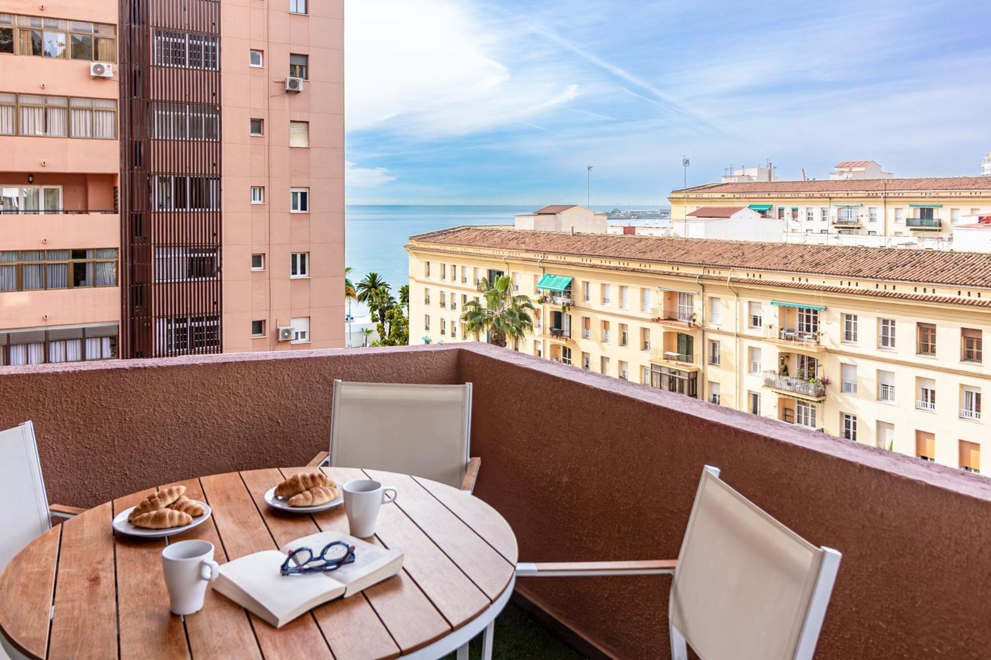 Malaga Center Flat Beach & Terrace Málaga Exterior foto